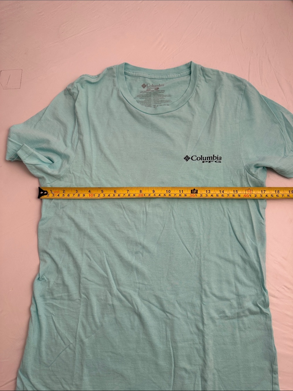Columbia PFG aqua and black short sleeve t-shirt - Picture 5 of 7